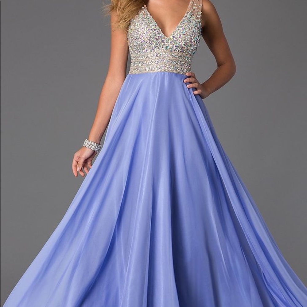 Jovani periwinkle prom dress!
